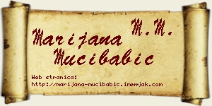 Marijana Mučibabić vizit kartica